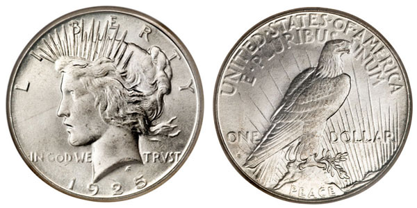 1925 S silver coin