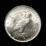 1923 Peace Silver Dollar Coin tail